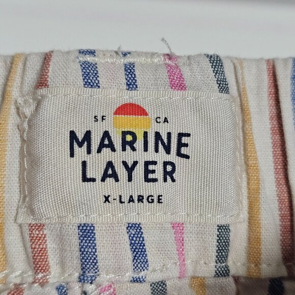 Marine Layer Stella Rainbow Stripe Tank Top & Crop Wide-Leg Pants Set XL - Picture 11 of 16